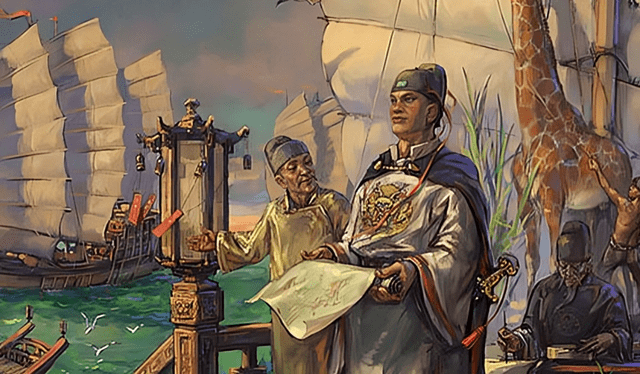  Una flota china liderada por el almirante Zheng He podría haber alcanzado las costas americanas primero. Foto: BBC<br>    