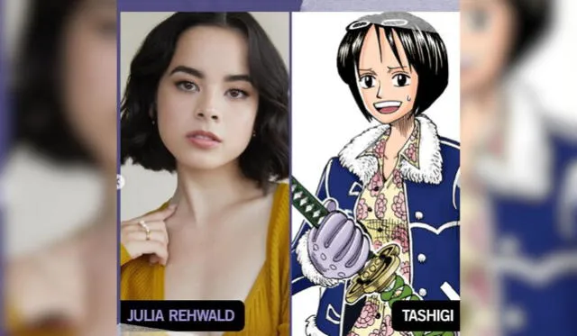 'One Piece': Julia Rehwald actriz de Tashigi. Foto: composición LR/ Netflix   