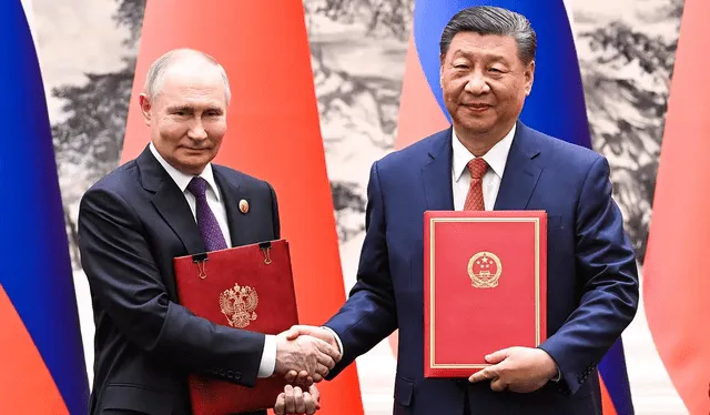  Rusia y China tienen una alianza económica. Foto: EFE   