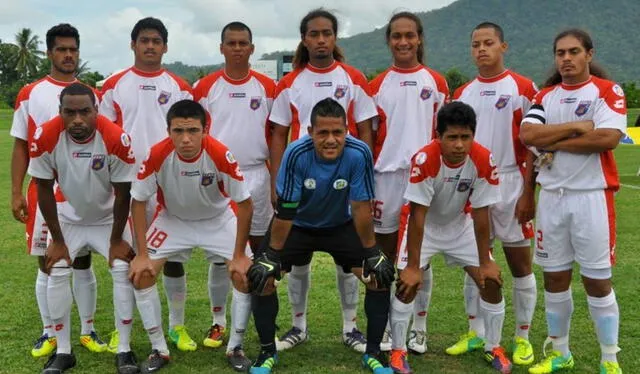 El equipo de fútbol de Samoa Americana. Foto: La Vanguardia   