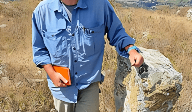  Arqueólogo Jason Toohey, asociado de la Universidad de Wyoming en Estados Unidos, descubrió construcción ancestral en Perú. Foto: Andina   