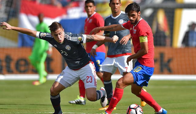  Costa Rica y Paraguay se vieron las caras en la Copa América de 2016, donde empataron sin goles. Foto: ESPN    