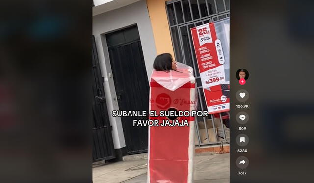 Clip tiene 1 millón de vistas. Foto: TikTok