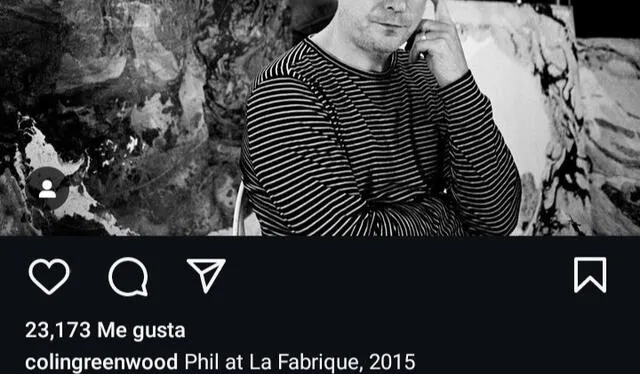  Colin Greenwood tomó fotografías de la agrupación en las que se puede observar cómo ha sido la convivencia entre los integrantes a lo largo de casi 40 años de carrera. Foto: Instagram/@colingreenwood   