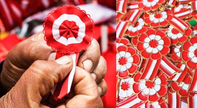  La escarapela es de uso tradicional en Fiestas Patrias.&nbsp; Foto: composición LR   