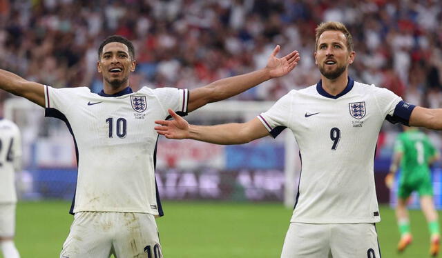  Jude Bellingham y Harry Kane son los goleadores de Inglaterra con dos tantos cada uno. Foto: AFP    