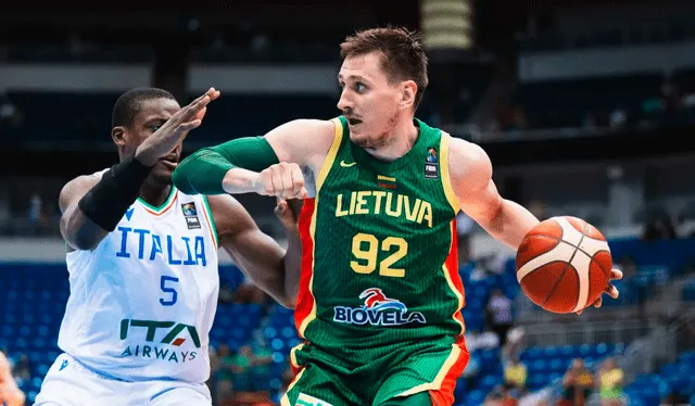 Lituania superó a Italia en la primera semifinal del Preolímpico. Foto: FIBA   