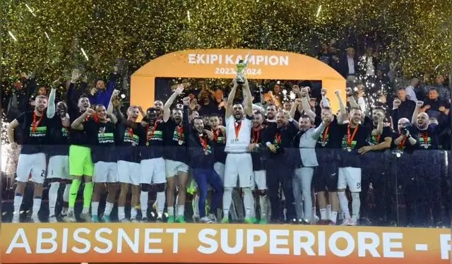  KF Egnatia se coronó como campeón de la liga de Albania en la última temporada, donde también ganó la copa local. Foto: Instagram KF Egnatia    