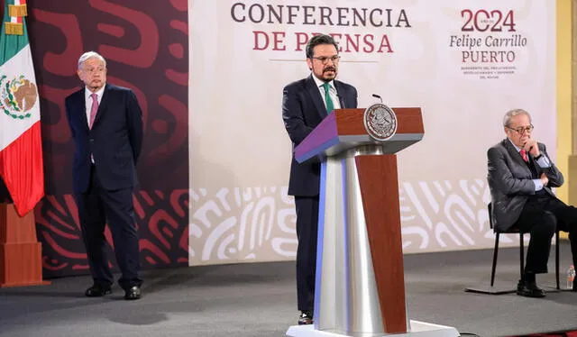 Zoé Robledo oficializó la convocatoria en conferencia de prensa. Foto: IMSS   