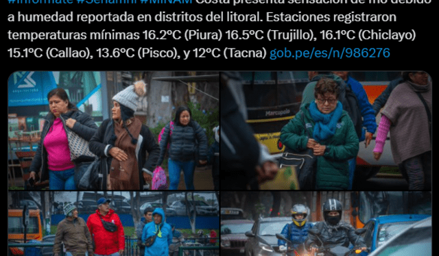 Intensas lloviznas y neblina en Lima: Senamhi pronostica cuántos días más se registrarán temperaturas bajas