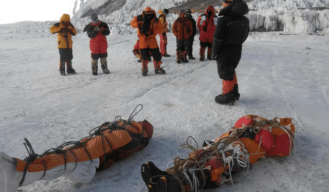 Los cadáveres encontrados en el Everest. Foto: Vice   