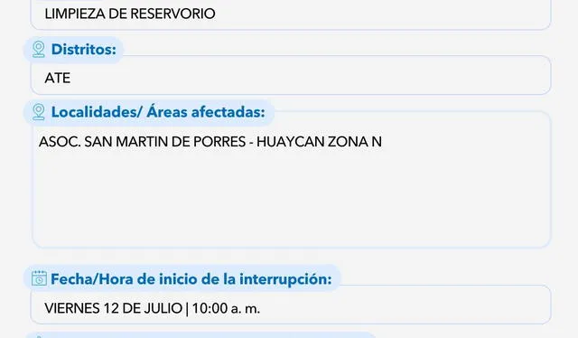 Sedapal anuncia cortes de agua en 7 distritos de Lima entre el 10 y 12 de julio: conoce si tu vivienda se verá afectada