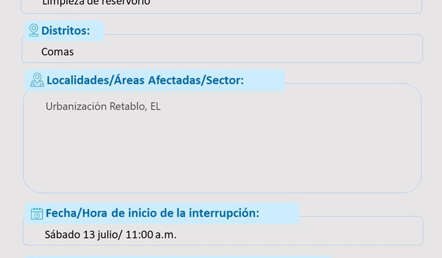 Sedapal anuncia cortes de agua en 7 distritos de Lima entre el 10 y 13 de julio: conoce si tu vivienda se verá afectada