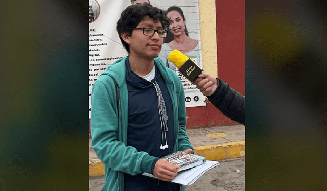  El joven estudiante cursa la carrera de Ingeniería Biomédica en la UNMSM. Foto: captura de Tiktok (Habla Sobrino).   