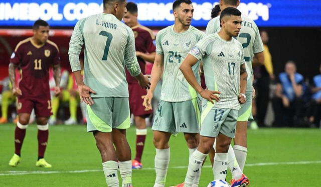 La selección mexicana solo pudo anotar un gol durante la Copa América 2024. Foto: AFP   