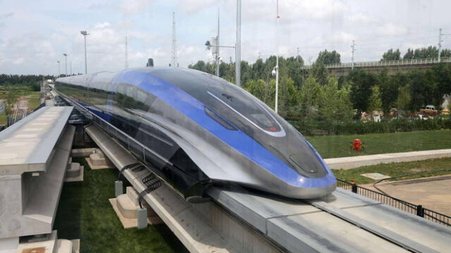  El maglev más veloz del mundo se lanzó en China en 2021, alcanza los 600 km/h. Foto: Cnsphoto    