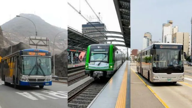  Metropolitano, Línea 1 del Metro de Lima y el Corredor Azul. Foto: ATU   