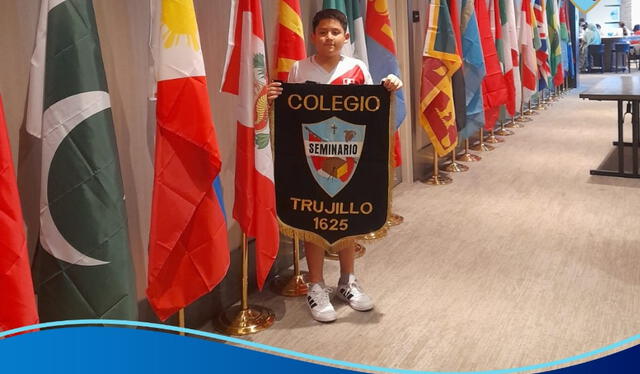  Baldomero Yupanqui ha sido celebrado por sus logros académicos a nivel nacional, siendo reconocido por poner en alto el nombre del Perú en la reciente olimpiada internacional Copérnica de Matemáticas. Foto: Colegio Seminario San Carlos y San Marcelo.   