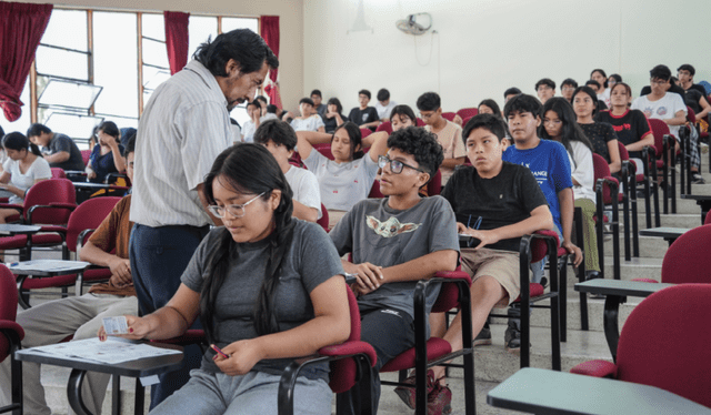  Estudiantes de la universidad San Marcos. Foto: UNMSM    