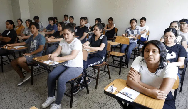  Examen de admisión de San Marcos. Foto: Andina    