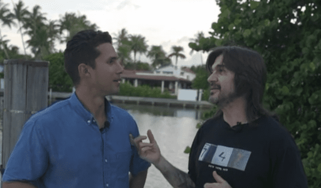  Rodrigo y Juanes, en la casa de Miami. Foto: captura de pantalla/Rodrigo Fernandini/Instagram   