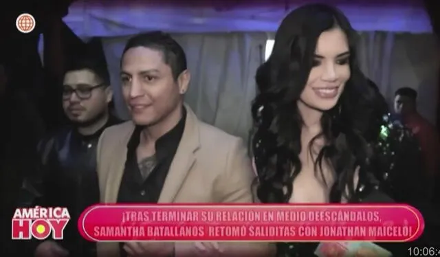 Jonathan Maicelo y Samantha Batallanos. Foto: 'América hoy'   