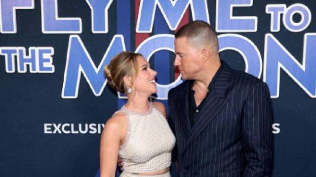 Scarlett Johansson y Channing Tatum en 'Fly Me to the Moon'. Foto: AFP   