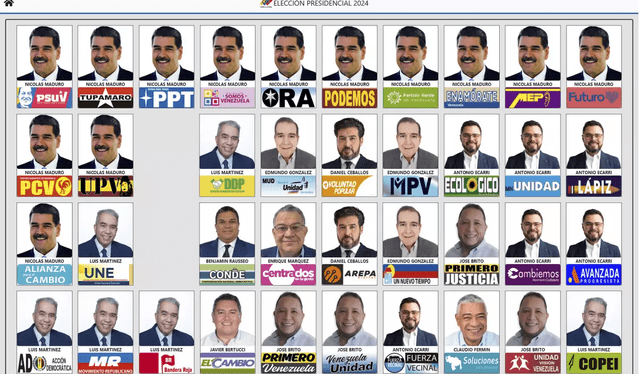  Boleta de sufragio consta de 10 candidatos. Foto: CNE   