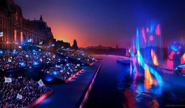 Luz, color, música y arte deleitarán en la ceremonia inaugural a miles de espectadores en el río Sena. Foto: París 2024   