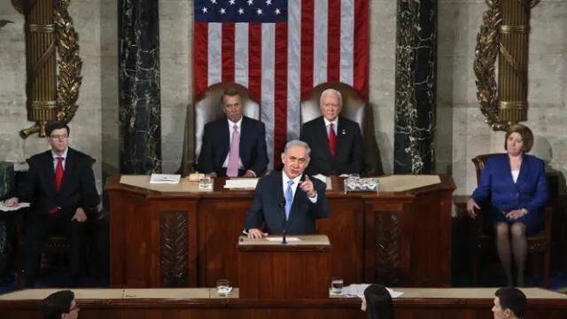 El líder israelí afino su alianza con Estados Unidos a través de su discurso en el Capitolio. Foto: CDN   