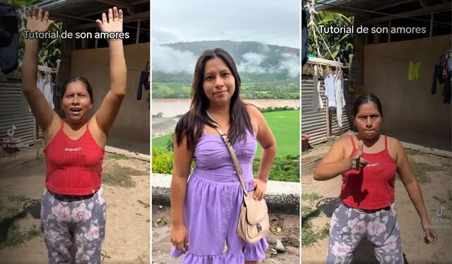 La peruana se hizo viral en TikTok con su trend 'Son de amores'. Foto: composición LR / Lis Padilla 