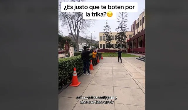 Usuarios debatieron sobre la 'trika' en la UNI. Foto: TikTok    