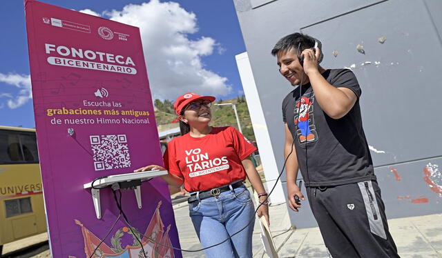 . La Fonoteca Bicentenario fue lanzada el 23 de mayo del 2024 en Andahuaylas, con audios de José María Arguedas. Foto: Difusión   