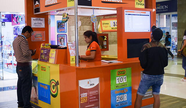  Los peruanos puedan comprar sus boletos de la Tinka en Intralot. Foto: TecFlex.   