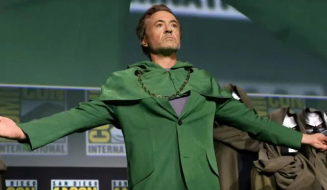 Robert Downey Jr. como Doctor Doom. Foto: Comic-Con de San Diego   