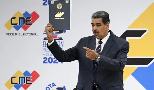  CNE proclamó a Nicolás Maduro ganador de las elecciones presidenciales. Foto: AFP   