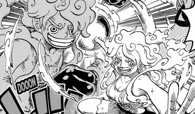  Luffy y Bonnie tuvieron un duro enfrentamiento con Saturn en el episodio anterior de ‘One Piece’. Foto: Manga Plus    