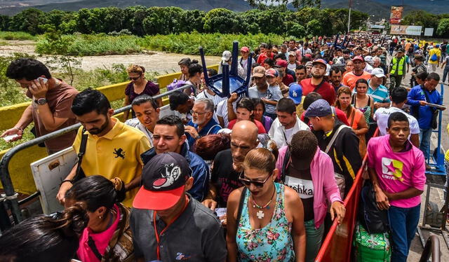  Países fronterizos a Venezuela son los destinos principales para la migración venezolana. Foto: AFP   