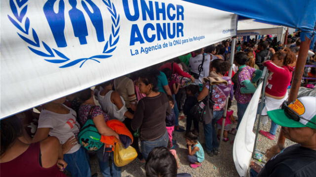  ACNUR brinda apoyo a la población migrante proveniente de países en crisis. Foto. AFP   