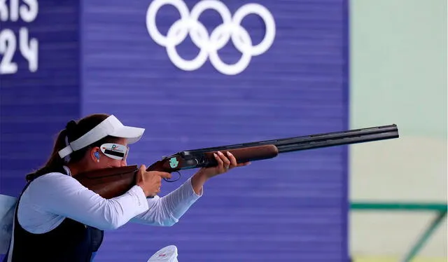 Adriana Ruano se enfrentó a varias de las tiradoras mejor rankeadas del mundo. Foto: AFP   