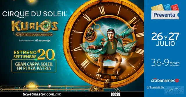  'KURIOS: Gabinete de curiosidades se ha presentado en 35 ciudades de todo el mundo. Foto: OCESA   