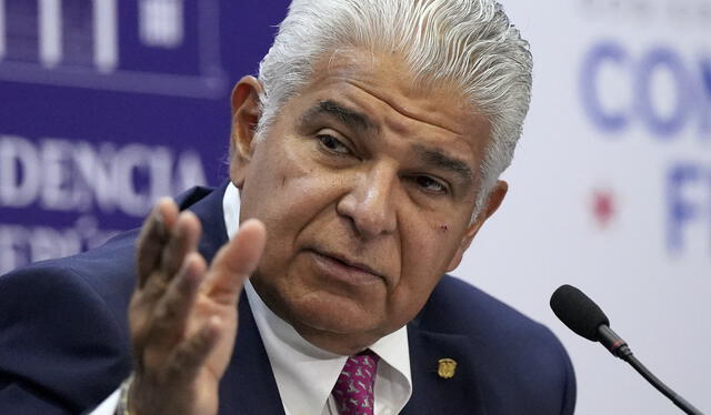 Presidente Mulino se enfrentó a la OEA en conferencia de prensa. Foto: AFP   