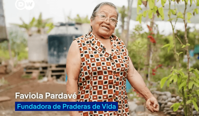  El huerto 'Praderas de vida' está fundado por Faviola Pardavé. Foto: captura de pantalla/DW Español/YouTube   