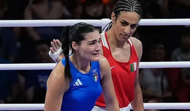  La pugilista representa a la delegación argelina en París 2024. Foto: La Presse.   