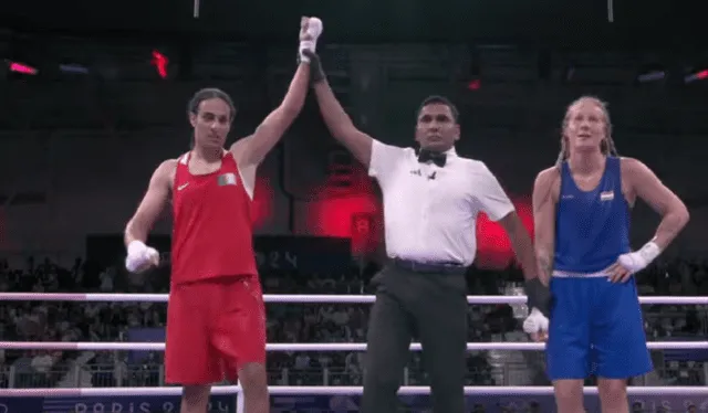  Imane Khelif venció a la húngara Anna Luca y se clasifica a las semifinales en los Juegos Olímpicos 2024. Foto: captura YouTube/Claro Sports   