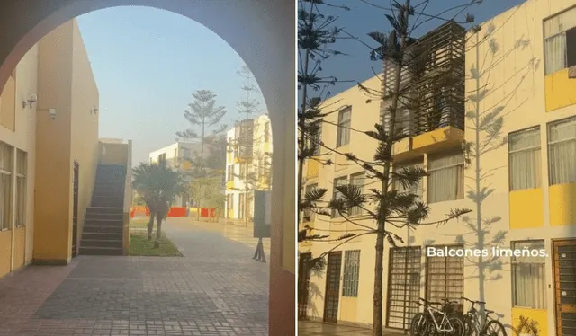  Así luce el conjunto habitacional La Muralla, ubicado en el Centro Histórico de Lima. Foto: composición (captura de Tiktok).   