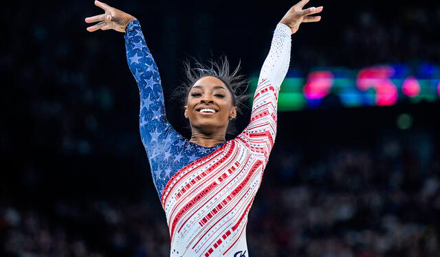 Simone Biles podría convertirse en la gimnasta con más medallas de Estados Unidos. Foto: TN   