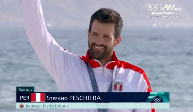  Stefano Peschiera gana medalla de bronce en los Juegos Olímpicos 2024. Foto: ATV   