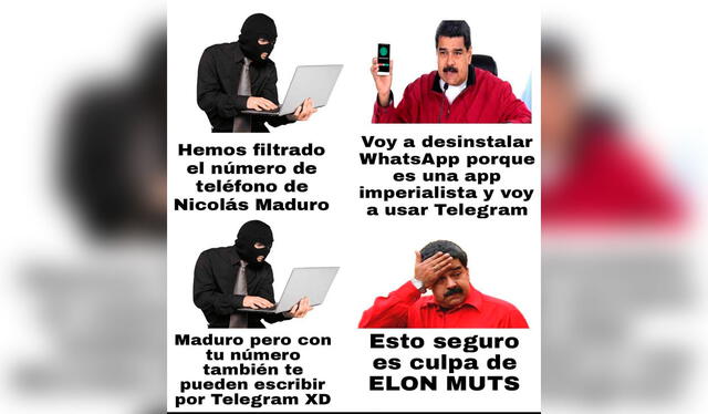  Los usuarios no tardaron en dejar sus más divertidos memes de la cuestionada decisión de Nicolás Maduro. Foto: composición LR/X    