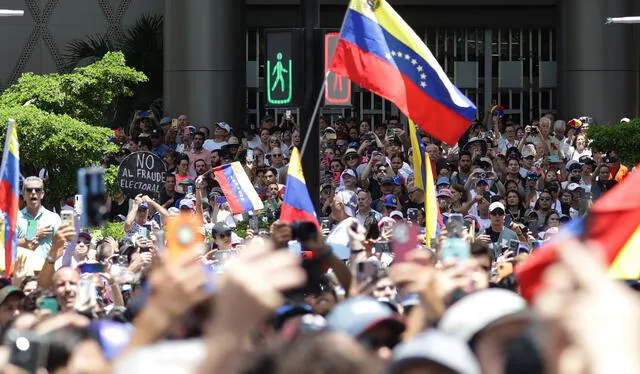 Protestas en Venezuela tras el fraude electoral de Maduro. Foto: EFE   